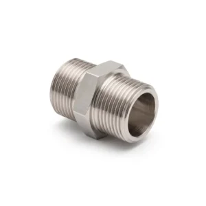 Niple Duplo Sextavado Macho BSP Inox
